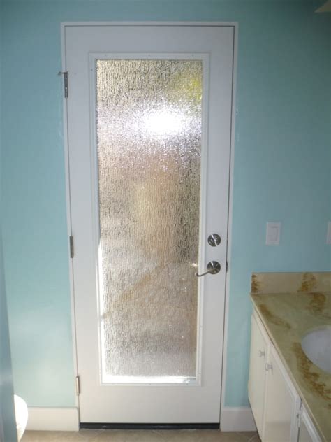 Rain obscure glass limits visibility while still be attractive. New Pre-hung Door with Rain obscured glass. | Yelp