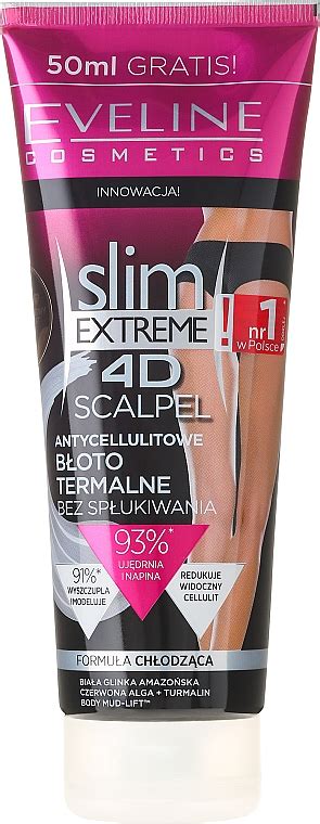 eveline cosmetics slim extreme 4d cream anti cellulite cream with cooling effect makeup uk