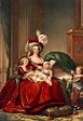 Pintura en porcelana de María Antonieta con sus hijos Trianon ...