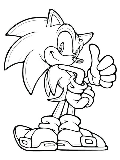 Cool Sonic The Hedgehog Coloring Pages When Viewed From Its Appearance