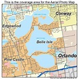 Aerial Photography Map of Belle Isle, FL Florida