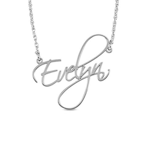 Personalized Cursive Name Necklace In Sterling Silver Online Jewelry
