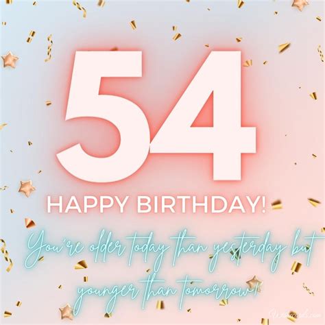 Happy 54th Birthday Cards And Funny Images