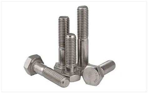 Stainless Steel Half Threaded Bolt For Industrial Size M To M At