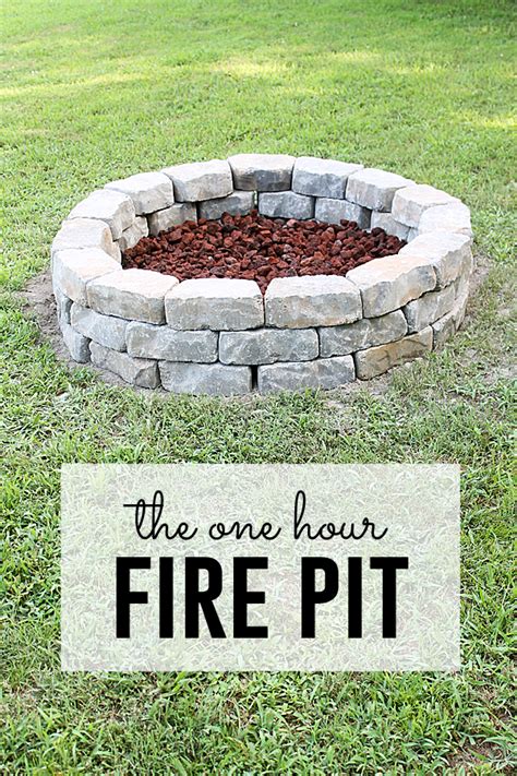 Portable fire pit weighing 42 pounds, you could easily transfer with a carrying case the device into different places. Fire Pit Project (you can do in one hour!)