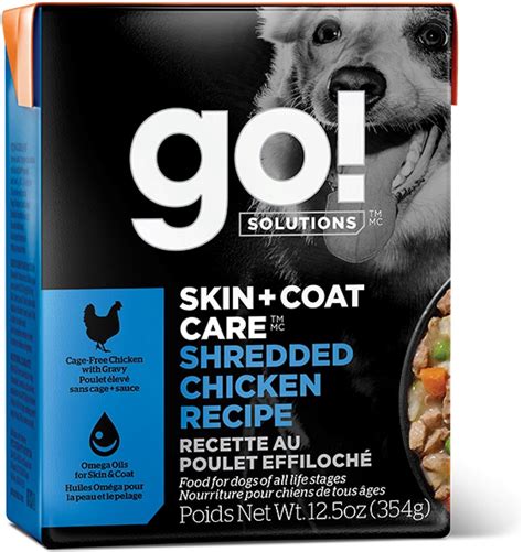 Go Skin Coat Care Shredded Chicken Dog Food 125 Oz Case Of 12