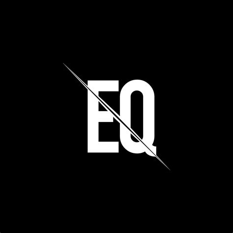 Eq Logo Monogram With Slash Style Design Template 3651314 Vector Art At