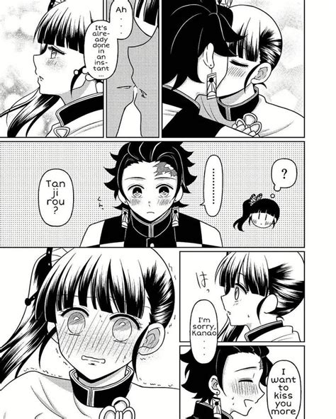 Kimetsu No Yaiba Comics Doujinshis PT II English Tanjirou X Kanao Kiss Anime Demon