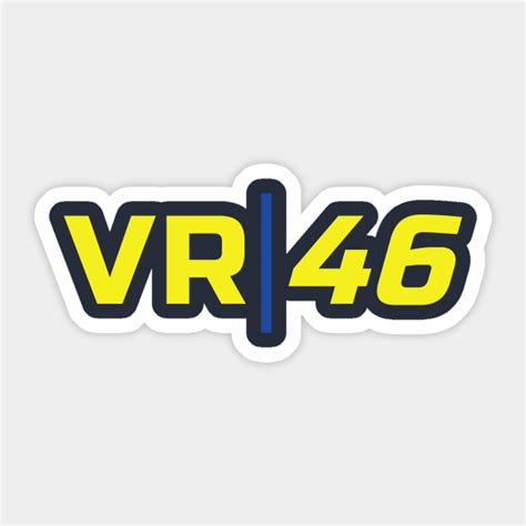 Vr 46 Valentino Rossi Sticker Teepublic