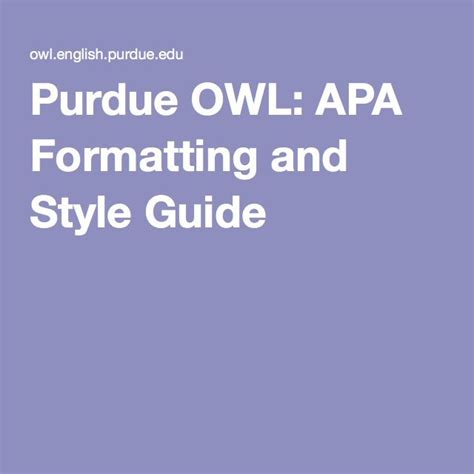 Apa (american psychological association) style is most commonly used to cite sources within the social sciences. Purdue OWL: APA Formatting and Style Guide | Writing lab ...