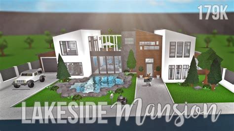 20k modern house roblox welcome to bloxburg budget build. Bloxburg: Lakeside Mansion 179K - YouTube