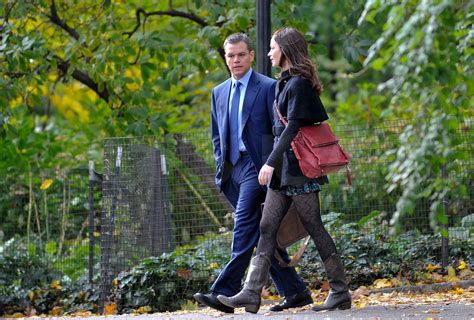 Photos Of Matt Damon And Emily Blunt Filming The Adjustment Bureau In