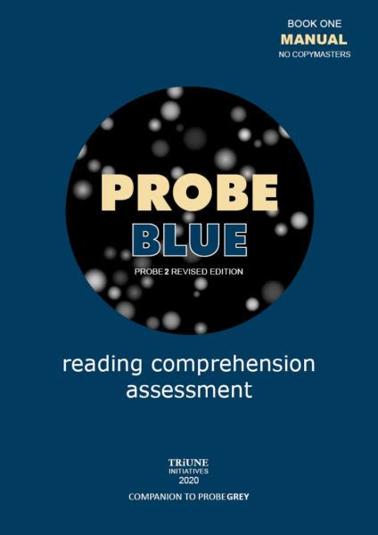 Probe Blue Reading Comprehension Assessment Comprehenz