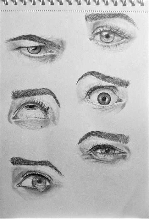Expression Study Sketches First Attempt On Eyes Next Face Art