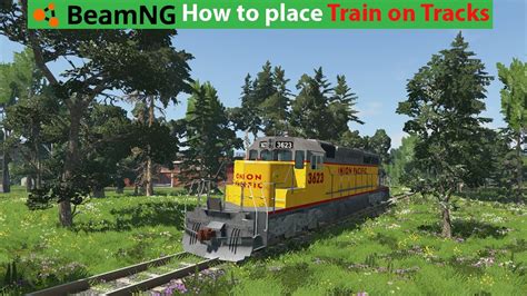 Beamng Drive How To Put Train On Tracks Tutorial Train Download Link