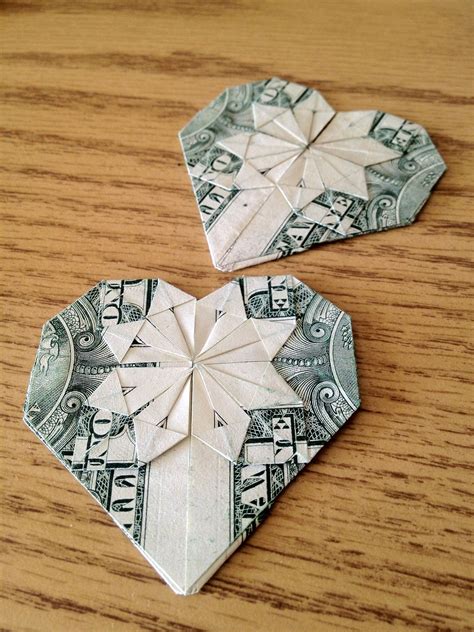 How To Make An Origami Heart From A Dollar Dollar Bill Origami Money