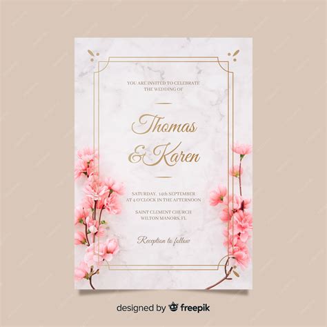 free vector invitation card template polito weddings