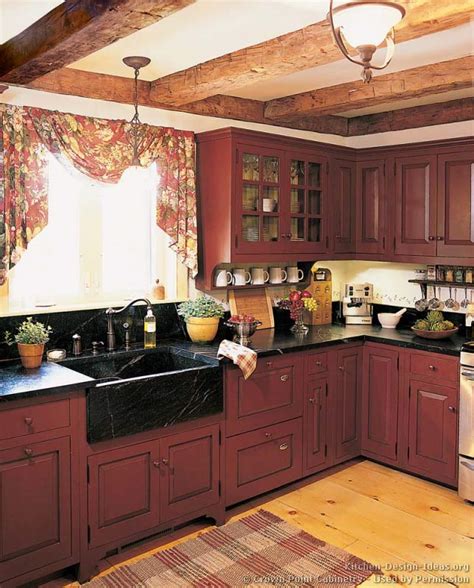 A Rustic Country Kitchen In The Early American Style