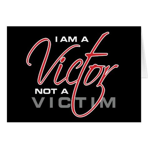 i am a victor not a victim joel osteen card zazzle