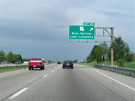 Missouri Interstate 70 Westbound Cross Country Roads