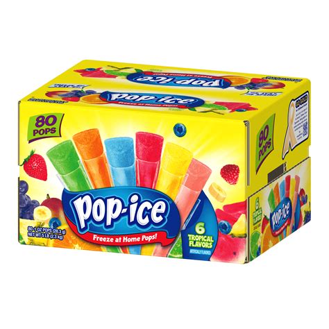 Pop Ice Tropical Flavors Freezer Pops The Jel Sert Company