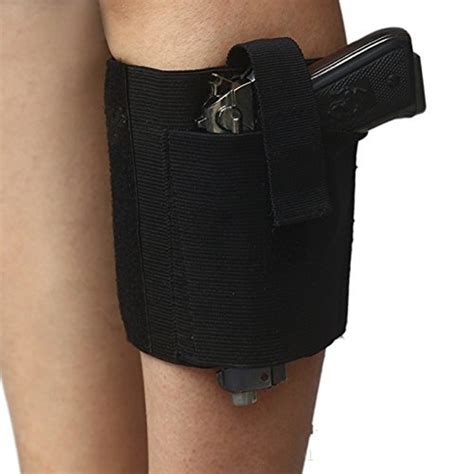 Outdoor Tactical Airsoft Universal Concealed Ankle Leg Gun Holster Strap Belt Black Thigh