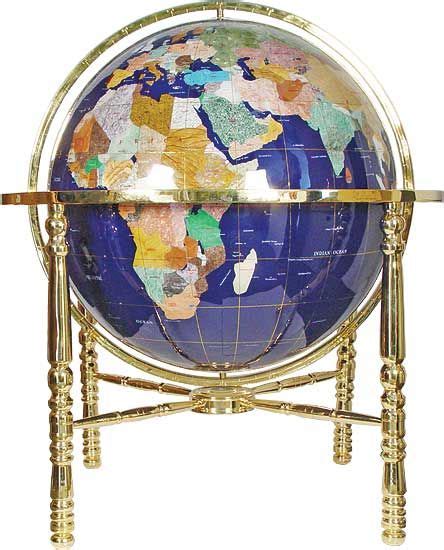 Floor Stand Globes 40 Inch Diameter Gem Stone Globe With Lapis