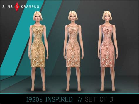 1920s Inspired Dress At Sims 4 Krampus Sims 4 Updates