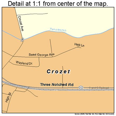 Crozet Virginia Street Map 5120560