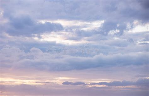 High Resolution Sky Background With Clouds For Sky Replacement Stock