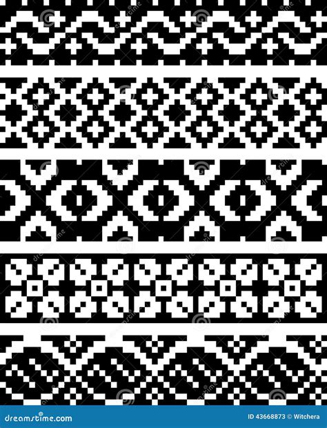 Simple Pixel Patterns Stock Vector Illustration Of Needle 43668873
