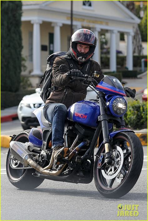 Photo Keanu Reeves Motorcycle Ride 05 Photo 4455021 Just Jared
