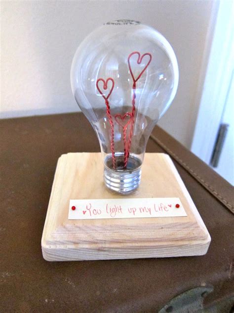 40 easy diy valentine's gifts that are literally made with love. Saleena: DIY: Valentine Light Bulb