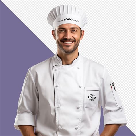 Premium Psd Chef Cook Uniform Hat Apron Smiling Transparent Arab Logo