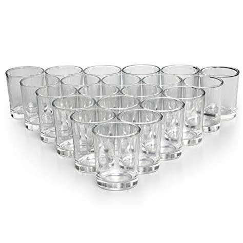 Letine 72pcs Glass Votive Candle Holders Set Of 72 Clear Tealight