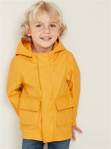 Water Resistant Hooded Rain Jacket For Toddler Boys Old Navy Boys