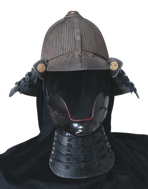 japanese samurai helmet and half mask in 2023 samurai helmet samurai armor ancient armor