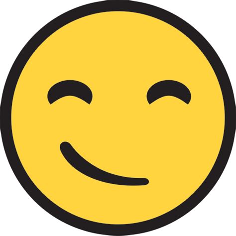 Smiley Emoji Smirk Emoticon Smirk Smiley Png Download 512512 Images