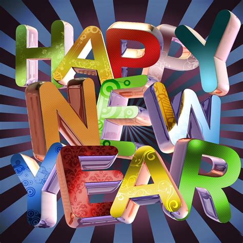 Happy New Year Hd Wallpaper Downloadtextfontgraphic Designfictional