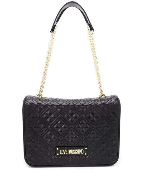 Love Moschino Faux Leather Quilted Shoulder Bag Farfetch