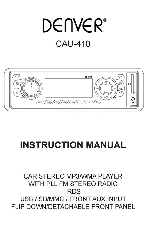 Denver Cau 410 Instruction Manual Pdf Download Manualslib