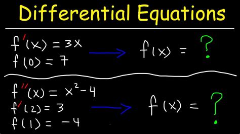 Finding Particular Solutions Of Differential Equations Given Initial