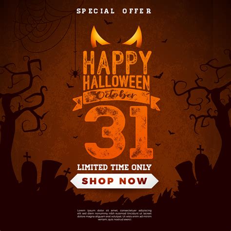 Halloween Sale Banner Illustration 336505 Vector Art At Vecteezy