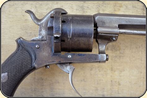 Z Sold Lefaucheux Pin Fire Revolver With Folding Trigger