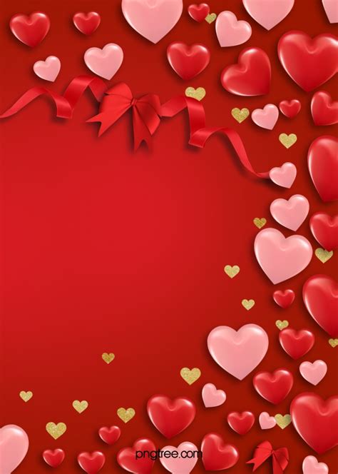 Romantic Valentines Day Red Texture Love Background Romantic