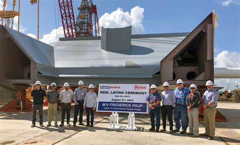 Keppel Amfels Lays Keel For Largest Dredge The Waterways Journal