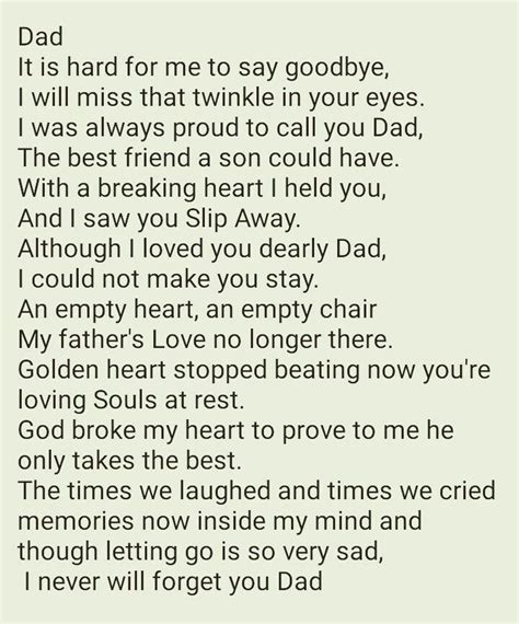 Funeral Poems For Dad 5minsx2midnight