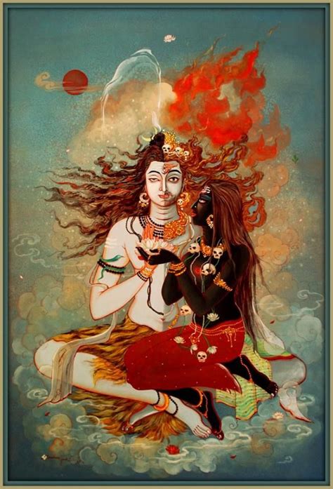 Kali Shiva Kali Goddess Shiva Art