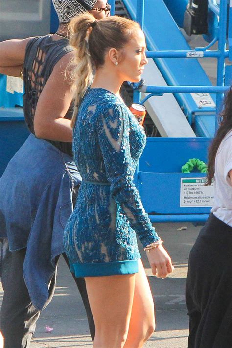 Jennifer Lopez Arrives At American Idol Set In Hollywood