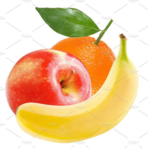 Isolated Apple Banana And Orange High Quality Food Images ~ Creative